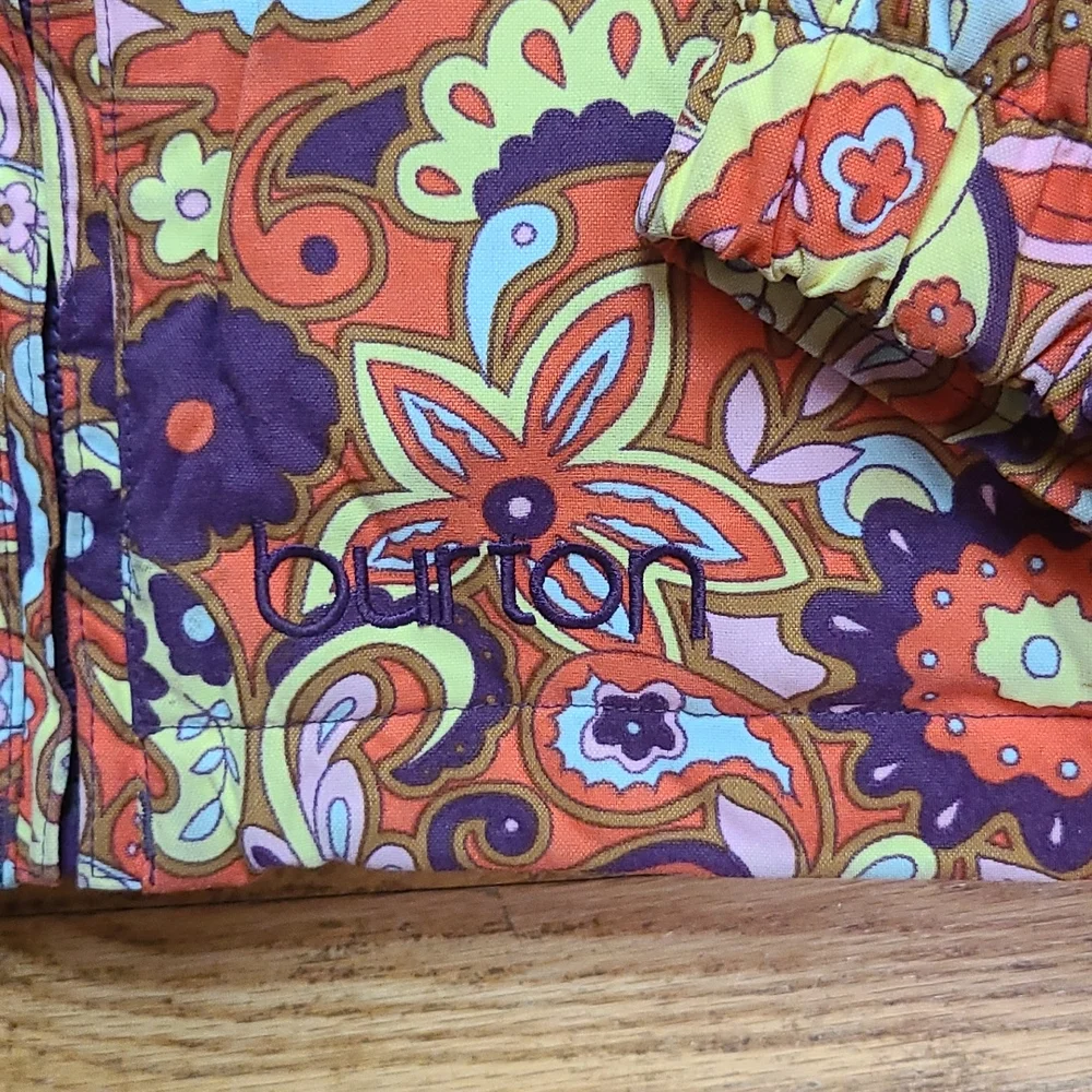 Burton retro paisley ski snow jacket